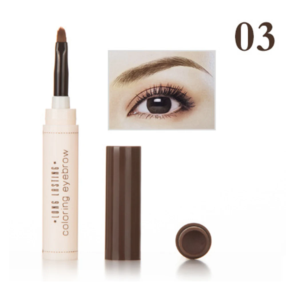 

New Durable Eyebrow Pencil Waterproof Fork Tip Eyebrow Tattoo Pen 4 Heads Fine Sketch Liquid Eyebrow Enhancer Dye Tint Pen TSLM1