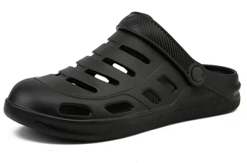 

Summer Men Hollow Out Hole Sandals Slip-On Couple Lover Outdoor Beach Travel Casual Slippers Hombre Water Shower Pool Shoes D345