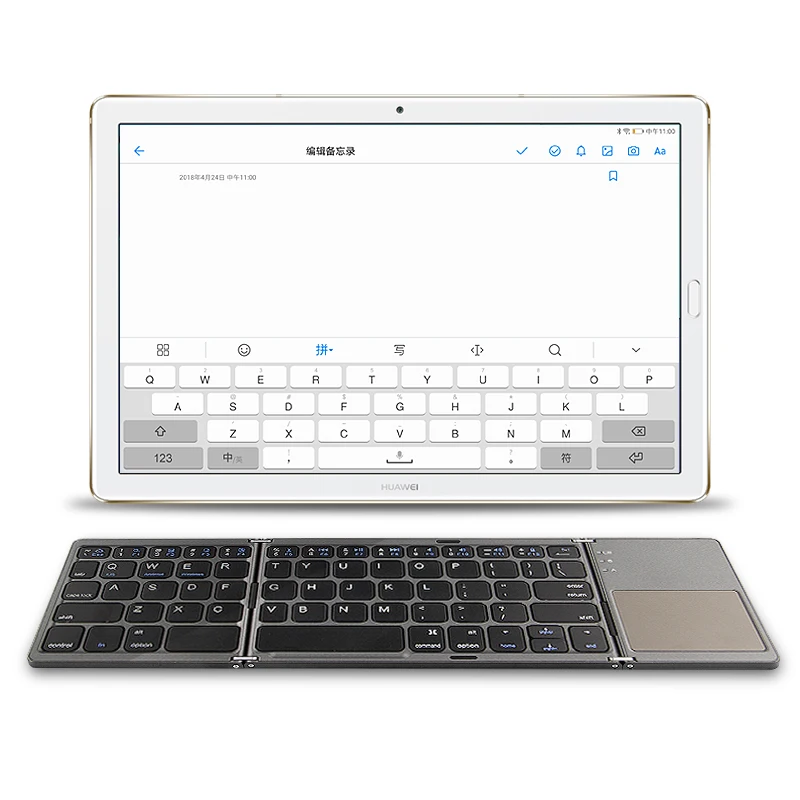 

Three folded wireless Bluetooth Keyboard For Huawei MediaPad T5 10 M5 Lite 10.1 AGS2 BAH2-W09/L09/L03 AL09 Tablets keyboard Case