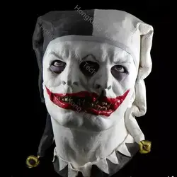 Прокляты и Demented Двуликий Шут маска двуглавый Монстры маски в разводят и деформируется Хэллоуин ЛАТЕКС УЖАС