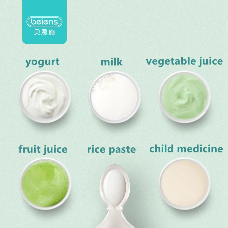 Beiens Baby Feeder Bottle 90ml Spoon with Cover for Infant Toddler Food  Milk Medicine Supplement Feeding Bottle Squeeze Feeder