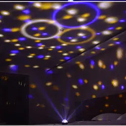 DJ огни 9 цветов светодиодный Bluetooth сценические огни Звук Активированный ротационный Кристалл Волшебный шар свет TN99