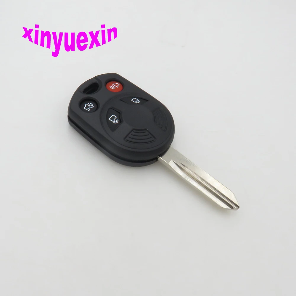 Xinyuexin Blade Transponder Chip Key Shell FOB Case For Ford Escape C-Max Focus 3+1 4 Buttons Replacement Key Shell
