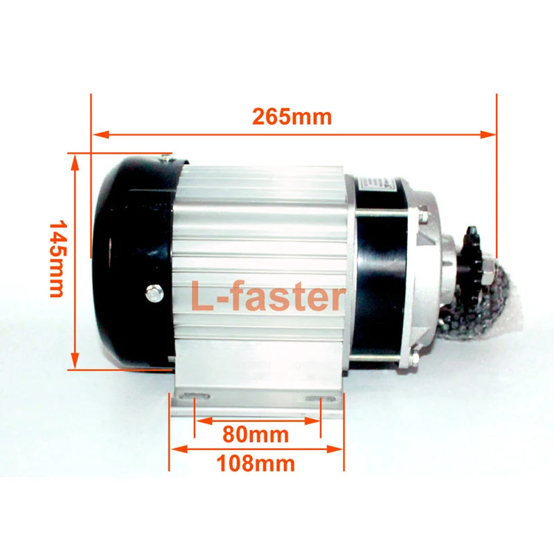 Best 48V 750W High Quality BLDC Motor Electric Scooter Bike Tricycle Gear Motor Electric Rickshaw Brushless Motor E-tricycle Motor 4