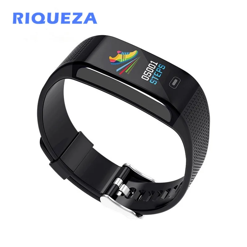 RIQUEZA смарт-браслет монитор сердечного ритма CK18S IP67 Водонепроницаемый умный Браслет Для женщин Для мужчин сердечного ритма Смарт-браслет