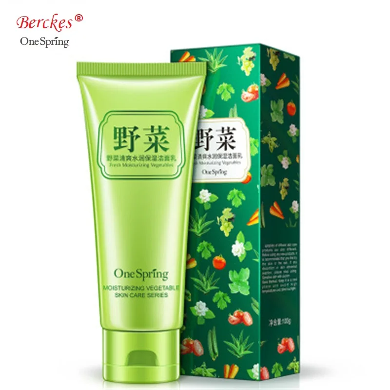 

2018 OneSpring wild vegetable moisturizing cleanser closes pores deep cleansing hydrate moisturizing skin care