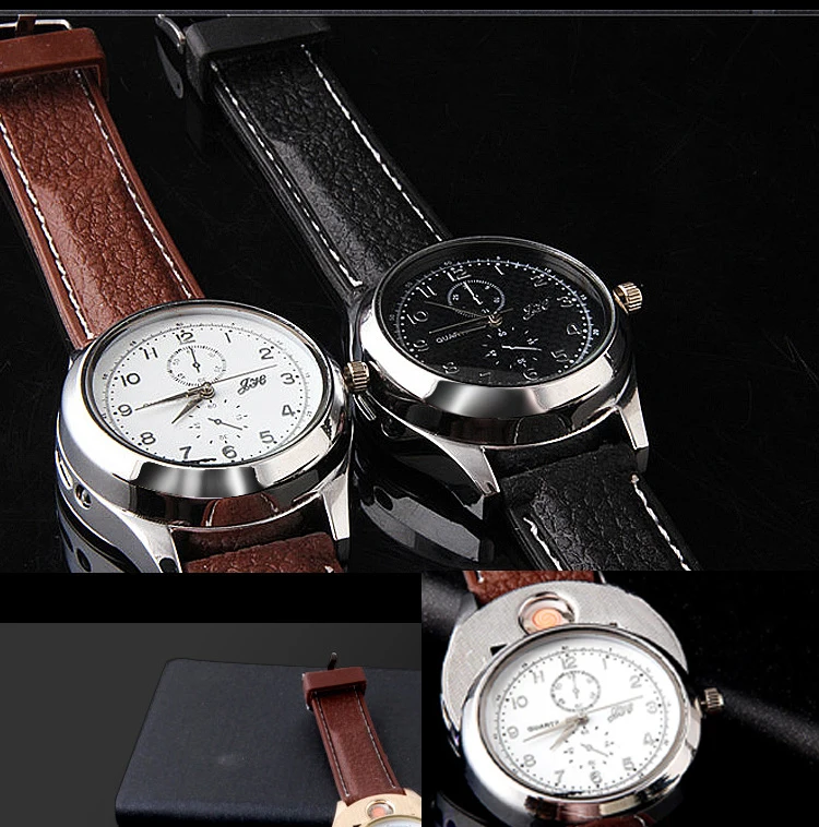 Buy USB Rechargeable Military Lighter Watches Man