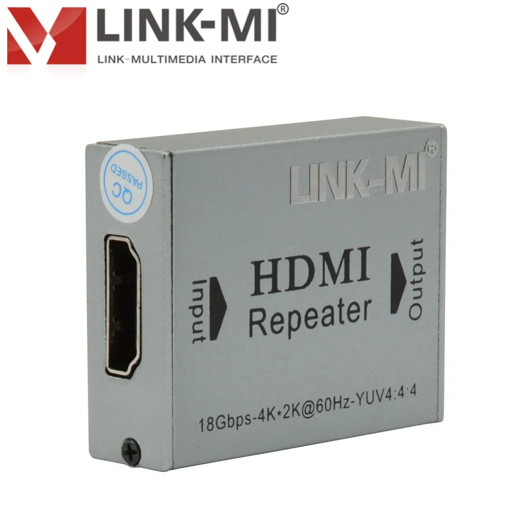 LINK-MI LM-HE30C HDMI ретранслятор 30 м 4K2K 3D усилитель сигнала высокой четкости HDMI удлинитель 1,4 в для HDTV дисплея нет необходимости в питании