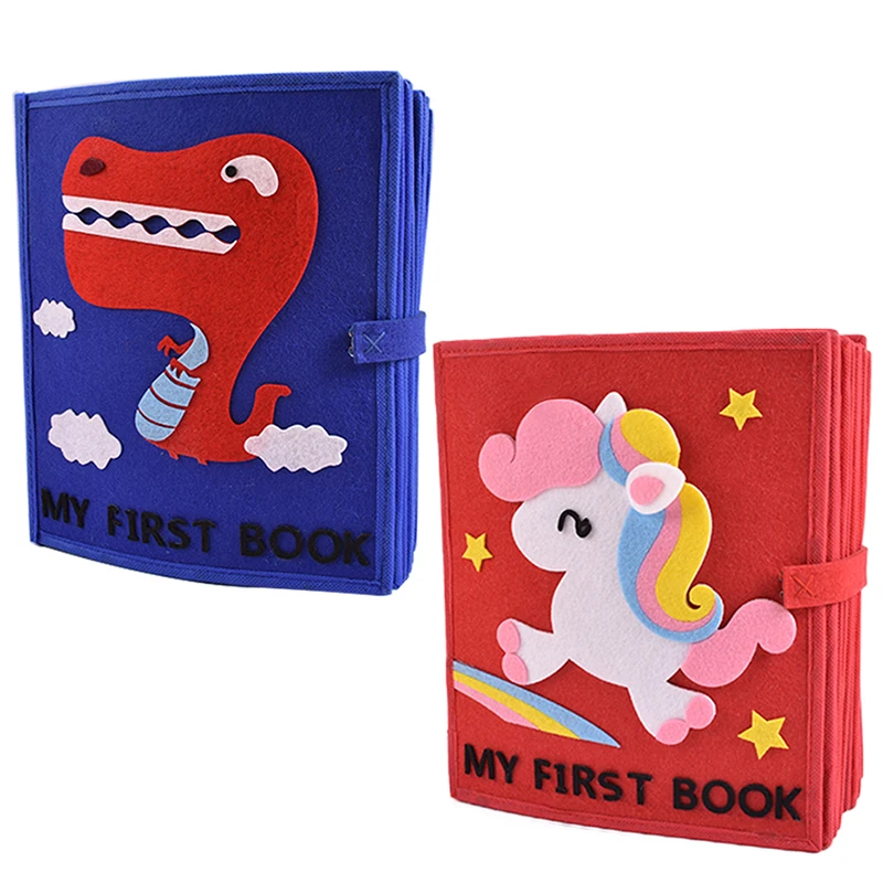 DIY High Quality My First Book 22 Pages For Baby Early Learning Toys Felt Quiet Book Special Gift Mom Handmade Felt DIY Package