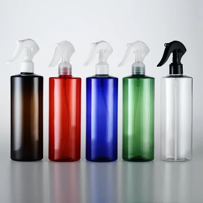 

12pcs 500ml empty white/red/clear plastic trigger spray disinfectant fluid PET container bottle with spray trigger pump