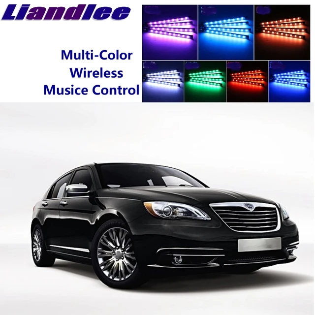 LiandLee Car Glow Interior Floor Decorative Atmosphere Seats Accent Ambient Neon light For Chrysler 200 Flavia 1