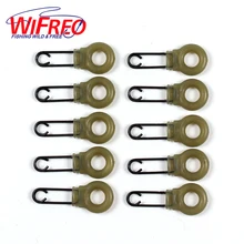 Wifreo 10 шт. пластиковое кольцо Экспресс-зажим быстрые зажимы для ловли карпа быстрая замена Kwick Links матовый черный