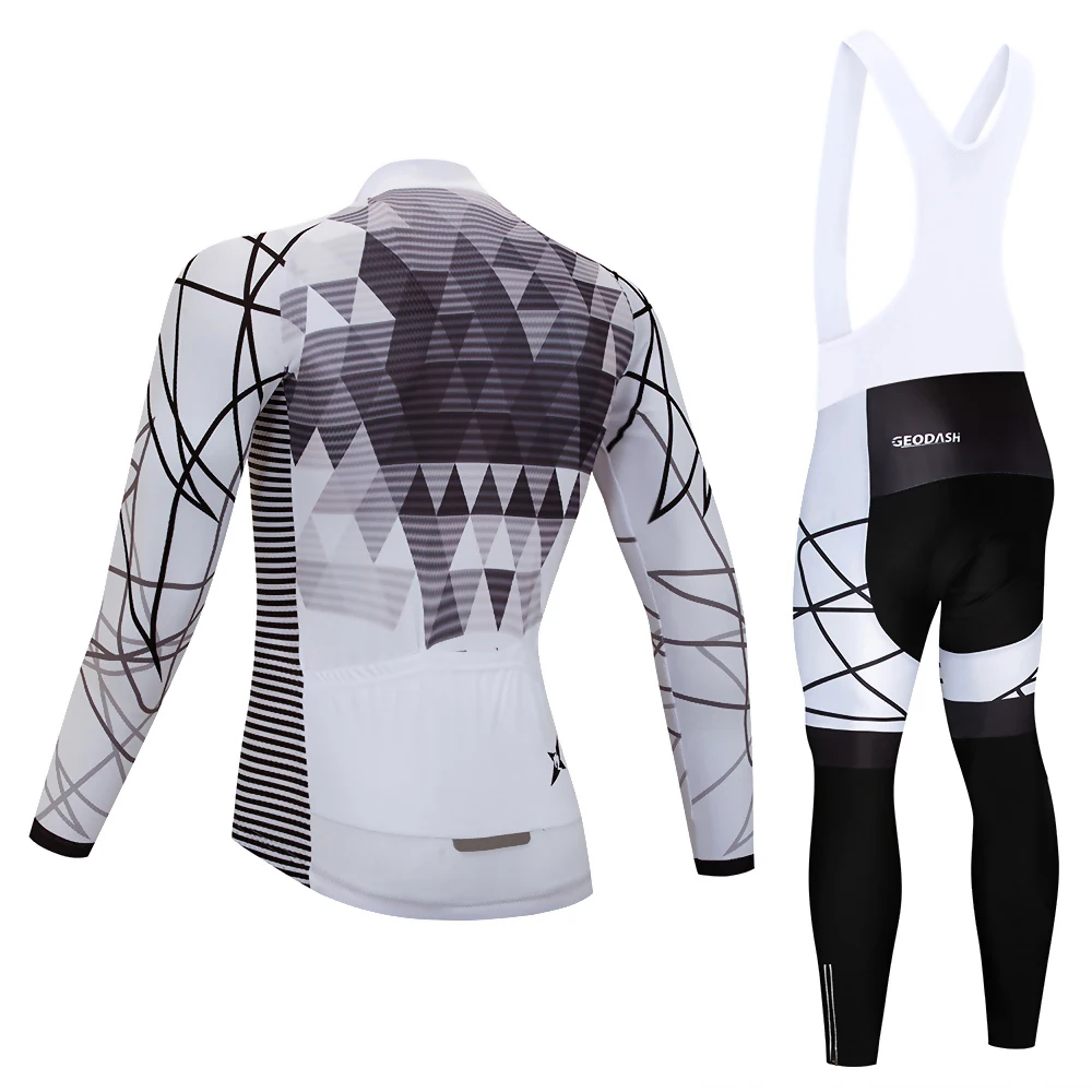 GEODASH высокое качество зимняя одежда для велоспорта термальный флисовый комплект для велоспорта гелевая накладка одежда для велоспорта мужские наборы