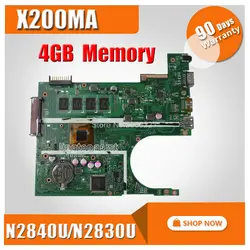 4 ГБ Оперативная память X200MA материнской REV2.1 N2830CPU/N2840U для ASUS K200MA F200MA X200MA X200M ноутбук материнская плата X200MA материнская плата