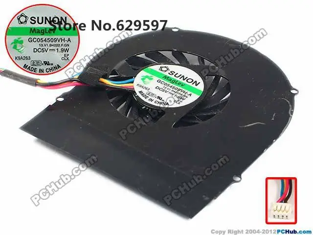 Кулер для процессора ноутбука охлаждающий вентилятор SUNON GC054509VH A 13.V1.B4222.F.GN 13N3 02A0B11