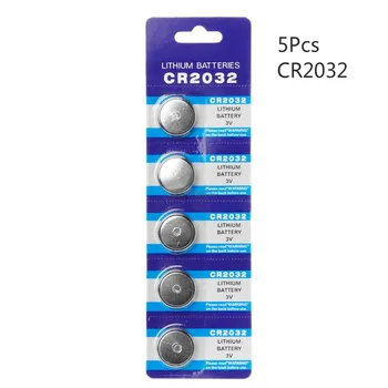 

5PCS Button Battery 3V CR2032 BR2032 DL2032 ECR2032 Cell Coin Lithium Li-ion Batteries Promotion Watch Computer LED Electronic