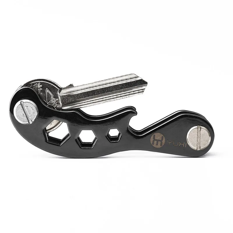Металлический брелок для ключей BISI GORO, алюминиевый мужской брелок на кошелек, дизайн, брелок-открывашка для