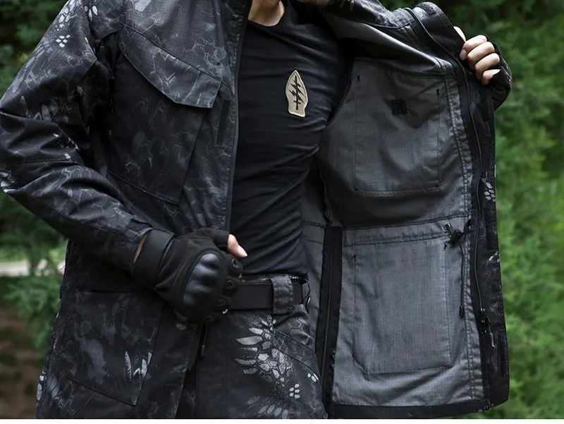 Мужские Водонепроницаемые армейские куртки M65 UK US весна-осень, тактические военные водонепроницаемые быстросохнущие куртки,, одежда с несколькими карманами