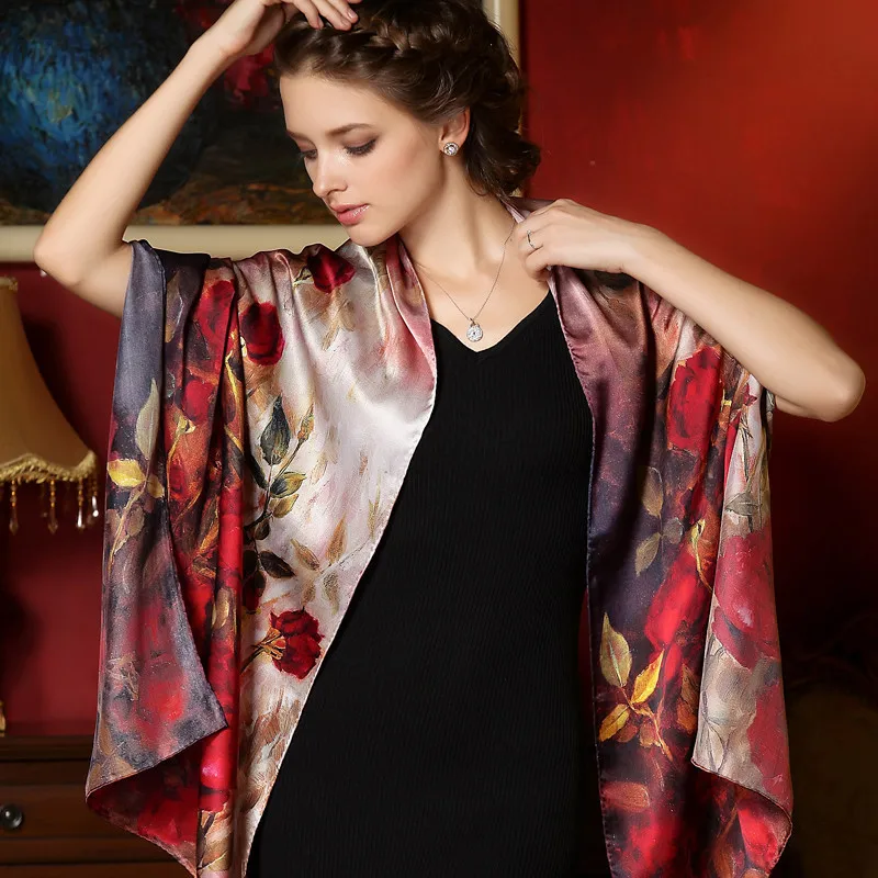 

Factory Supply Directly High-grade Silk Scarves Long Towel Silk Scarves Silk Shawl High-end Gift Box Packaging