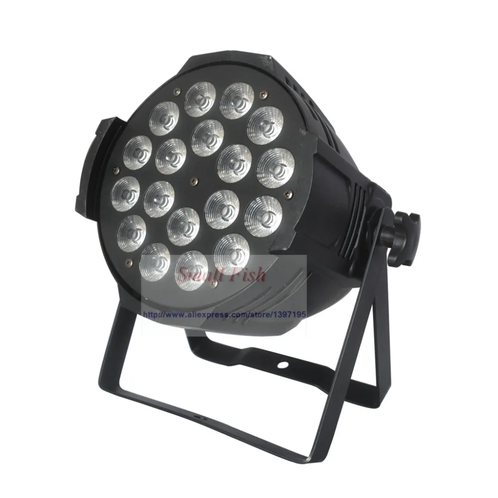 US $560.00 8pcslot Professional 18X10W RGB Flat PAR LED DMX Stage Lighting Effect DMX512 MasterSlave Led Flat for DJ Disco Party KTV BAR