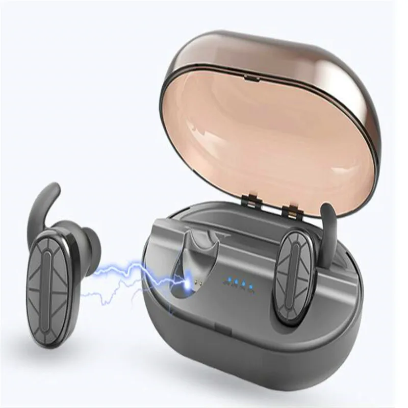 

Waterproof Mini Hidden Earpods Invisible Bluetooth Earpiece Magnetic Bluetooth Headset Wireless Earplugs Silicone Charging Case