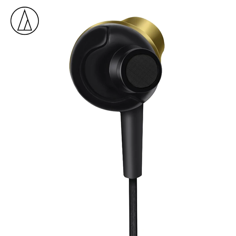 Audio-Technica ATH-CK330IS проводные наушники 3,5 мм разъем в уши с микрофоном проводное управление для Xiaomi huawei Oppo и т. Д