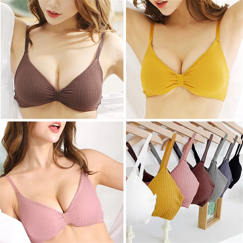 

New Women Summer Bra Sexy Bralette Lingerie Bra Black Underwear Push Up Seamless Women Breathable Bra Straps Wire Free