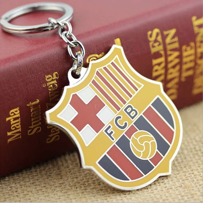FC Barcelona La Liga Barca Soccer Key Chain Metal Bronze KeyChains Football Barcelona Fc Key