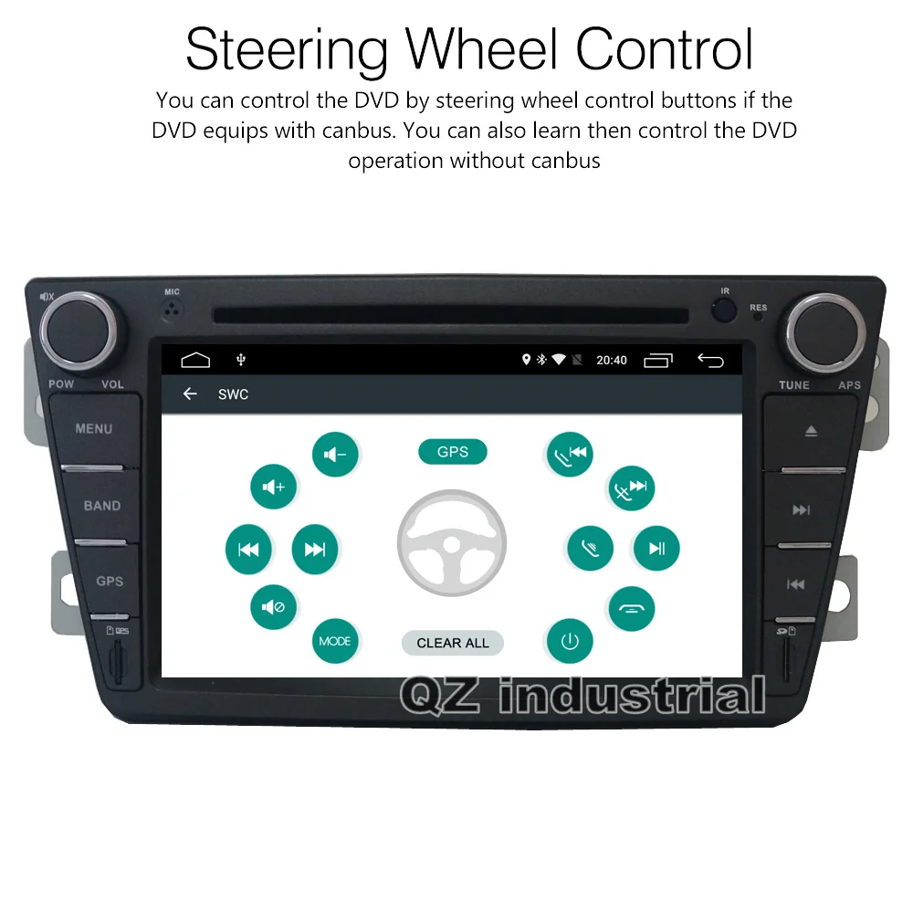 QZ промышленных HD 7 дюймов Android 8 1 для Великой стены voleex C30 dvd плеер с 3g 4G WI FI gps BT Радио