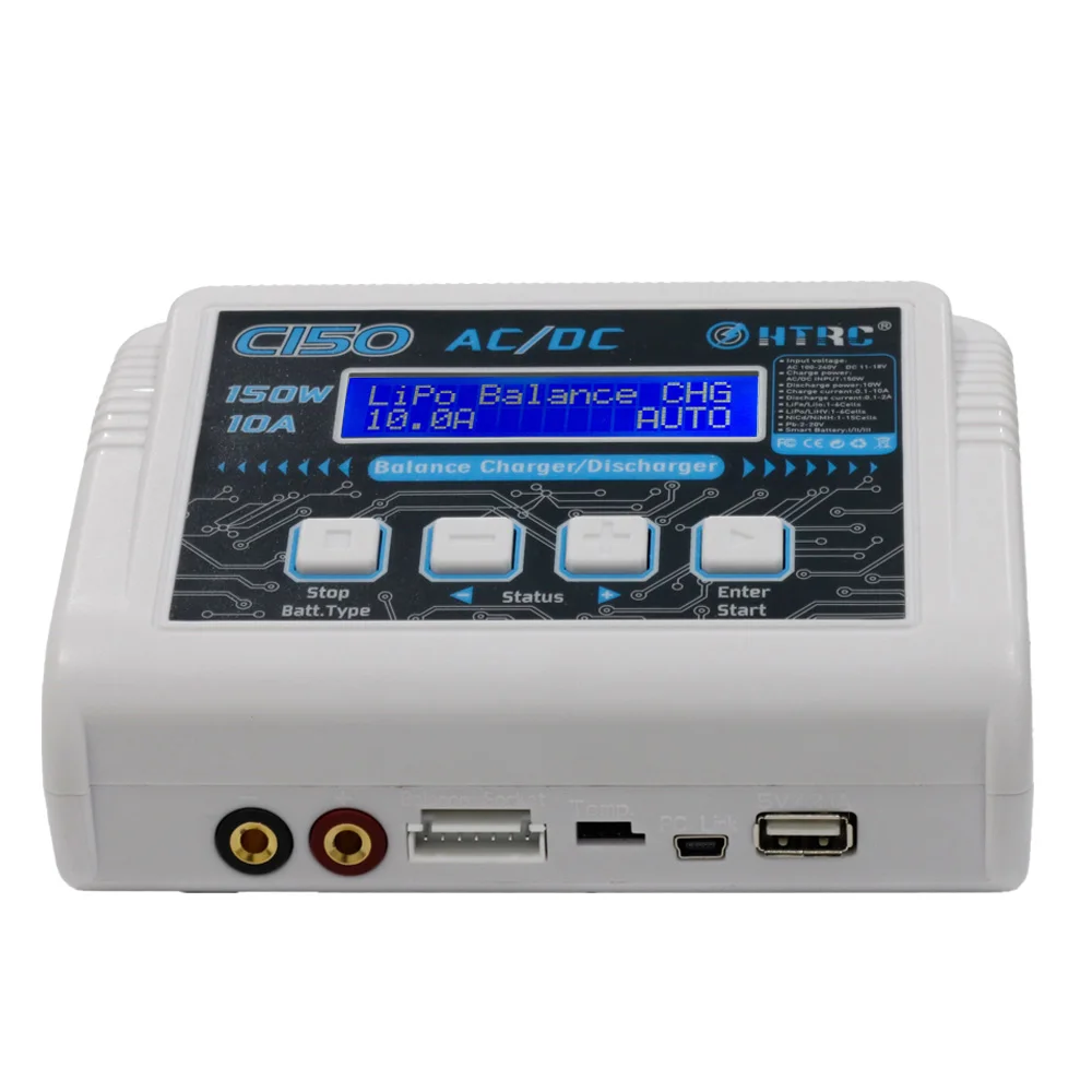 HTRC C150 AC/DC 150W 10A Смарт батарея баланс зарядное устройство Dis для RC моделей Игрушек |