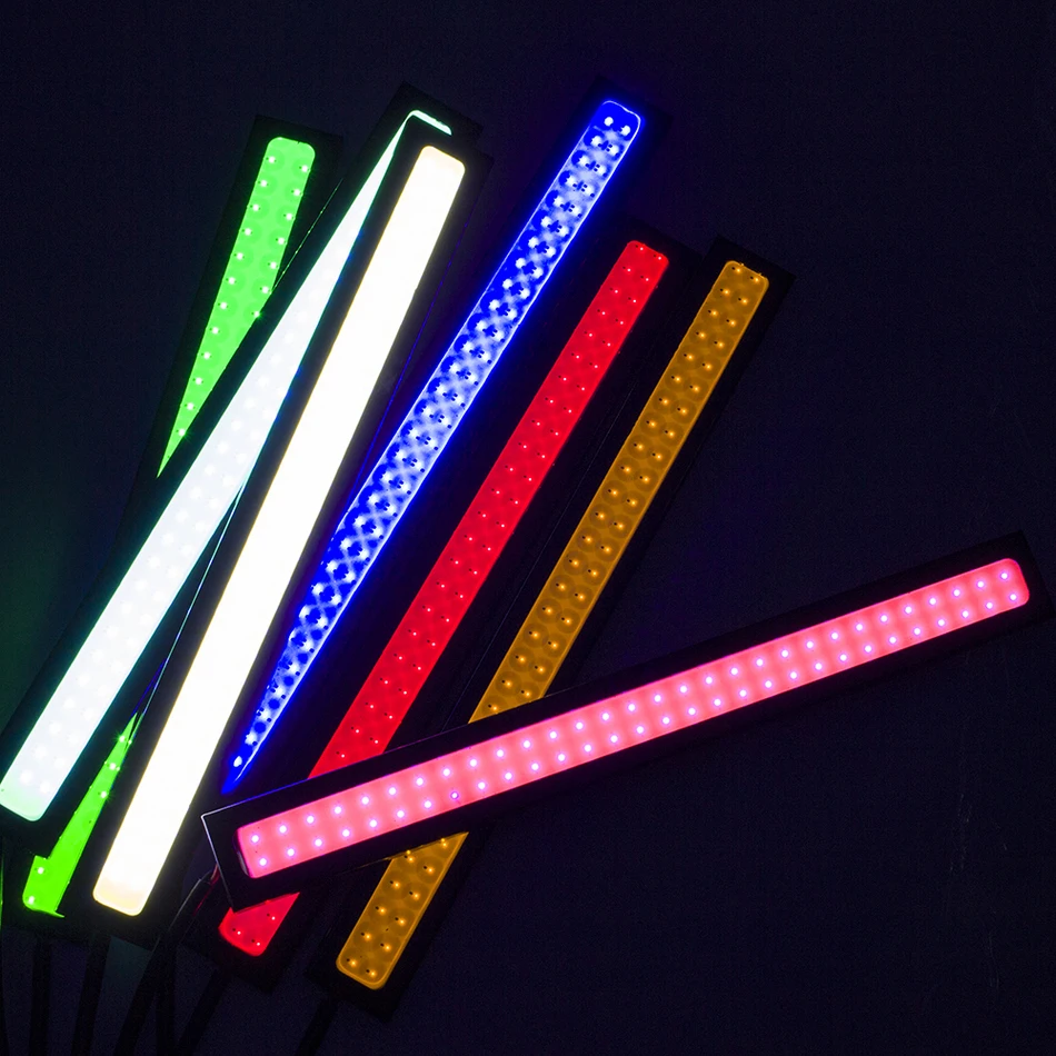 2PCS/1pair 100% Waterproof Ultra-thin 20W COB Chip LED Daytime Running Light LED DIY DRL Fog Car Lights Car Day Running LightsAH