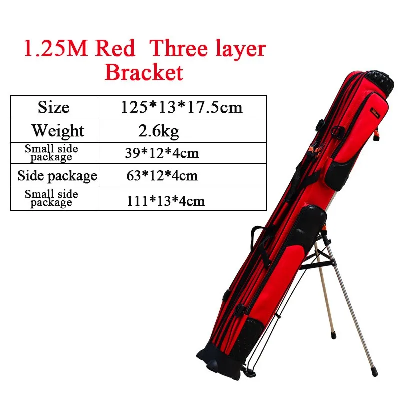 Водонепроницаемая сумка для удочки, новинка 1,25, устойчивая к царапинам, многофункциональная сумка, М, два или три слоя, с высокой вместительностью - Цвет: C
