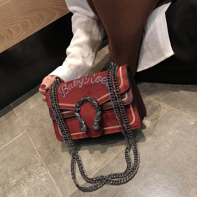 Fashion Design Women Leather Letter Shoulder Bag Female INS Popular Luxury Handbag Chains Crossbody Flap Bolsa For Lady SS3495 (14)