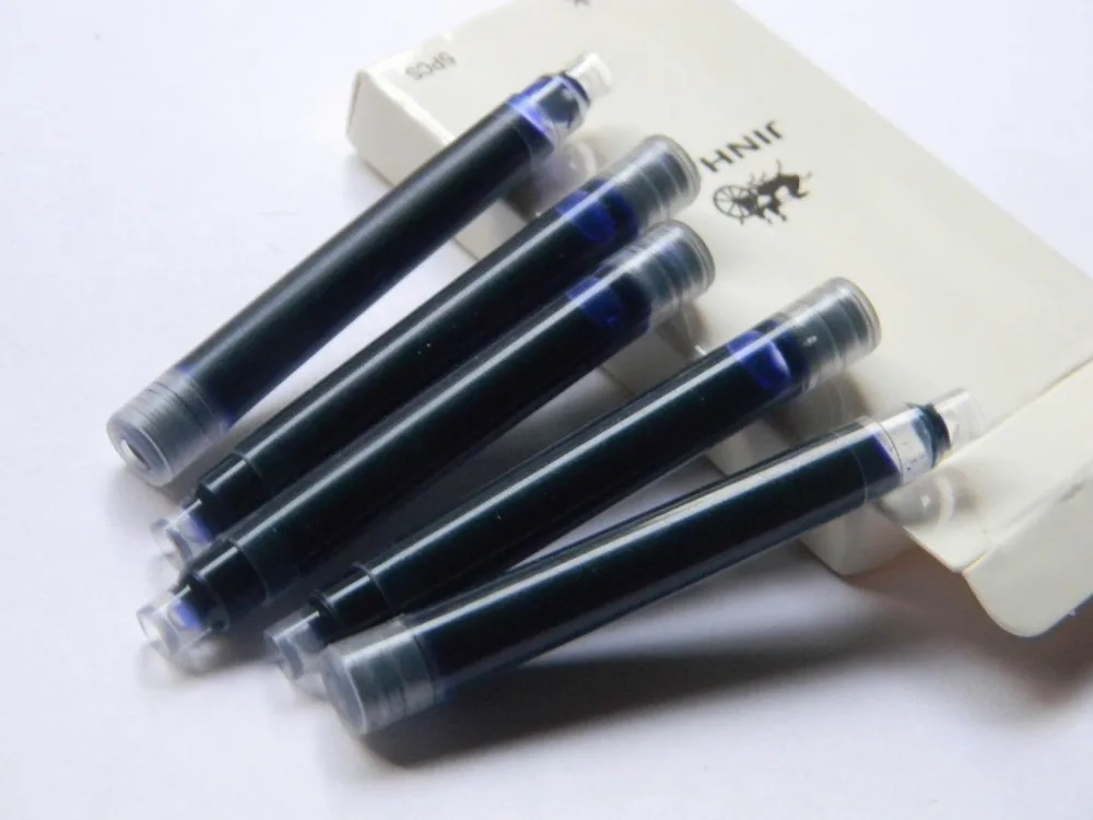 25 шт Jinhao универсальная длина авторучка чернильный картридж заправка синяя ручка заправка