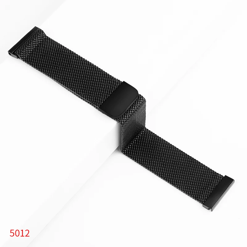 

20mm milanese loop strap Smart sports watch replacement strap Compatible band width 20mm watch Magnetic buckle adjustable size
