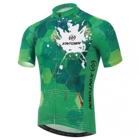 XINTOWN Новинка для мужчин Велоспорт Джерси наборы зеленый велосипед Топ велосипедная Одежда Костюмы Одежда для велоспорта Рубашки mtb Gar Мужская футболка