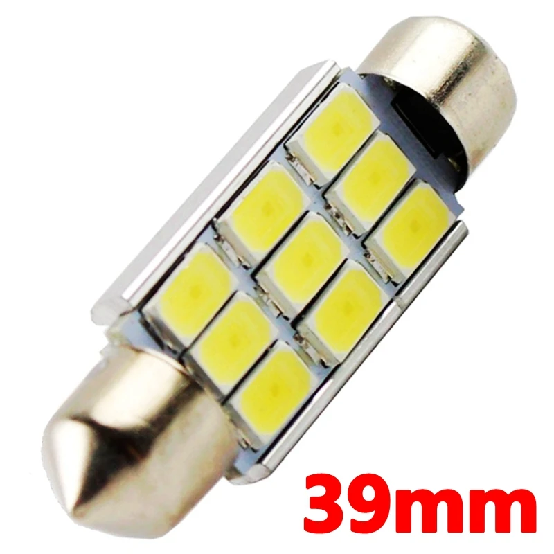 36 мм 39 41 C10W C5W CANBUS автомобильный фестонный lamp 9 SMD 5630 5730 LED безотказный купол