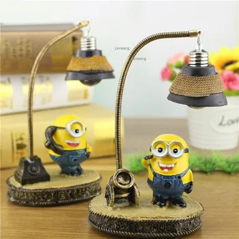 

Cute Cartoon Minions Resin Night Light Children Luminaria Night Lamp Lamps Lights Child Nightlight LED Lights Children's Room BN