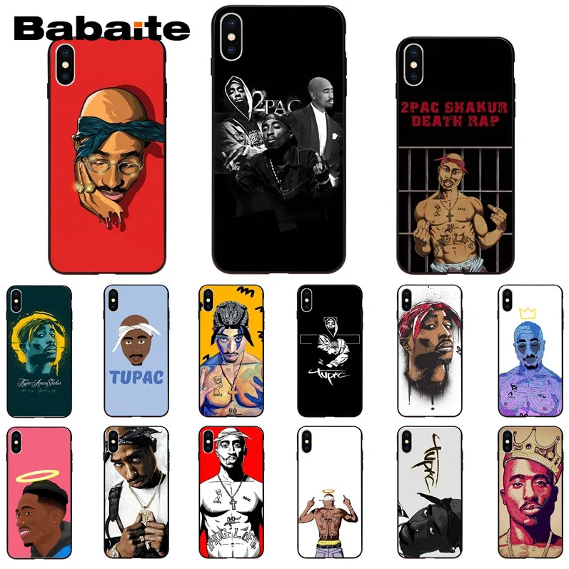 Пользовательский чехол для телефона Babaite 2Pac Tupac Amaru Shakur Makaveli Apple iPhone 8 7 6 6S Plus X XS MAX 5 5S