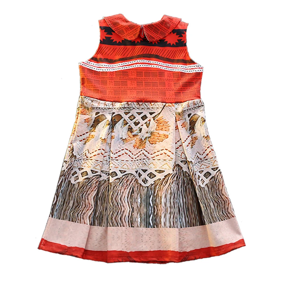 PaMaBa/платье для маленьких девочек с изображением Моаны; фантазийное платье; вечеринка на день рождения; нарядное платье Vaiana; летняя детская одежда; пляжный костюм принцессы vestidos
