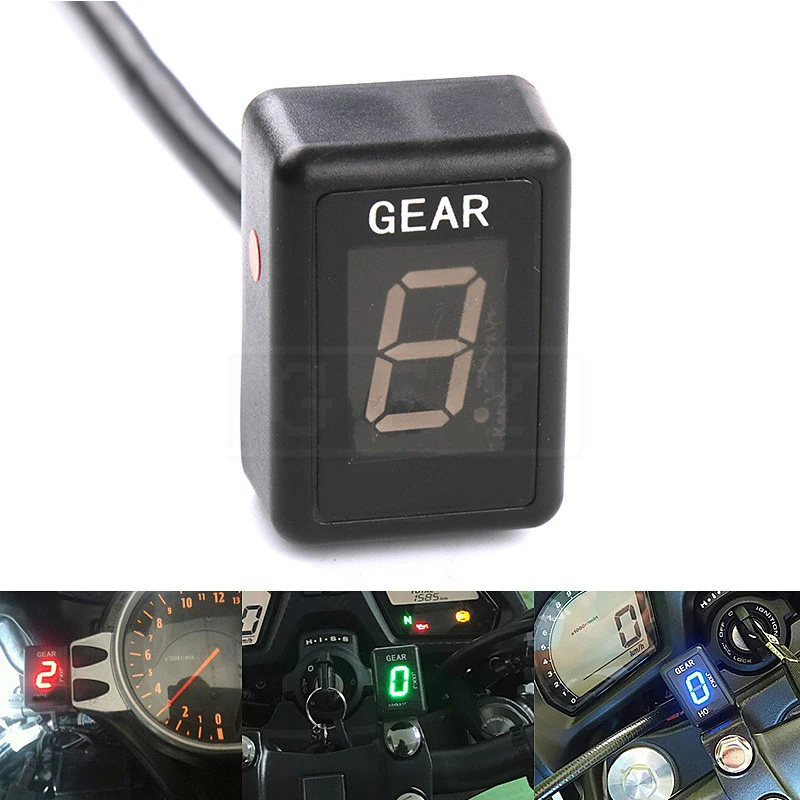Electrónica LCD para motocicleta, indicador de marchas Digital de 6
