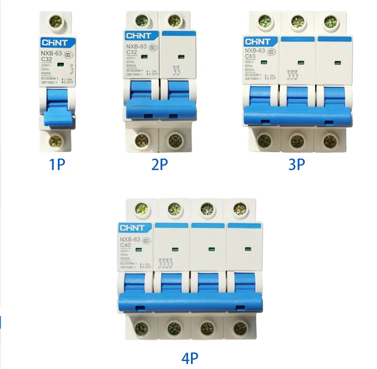 

CHINT DZ47 Upgrade Mini Circuit Breaker NXB-63 2P 1-125A Domestic Air Switch