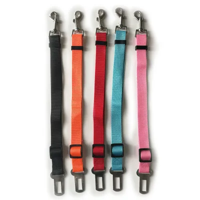 

Pet Dog Cat Car Seat Belt Adjustable Harness Seatbelt Lead Leash for Small Medium Dogs Travel Clip Pet Supplies 5 Color