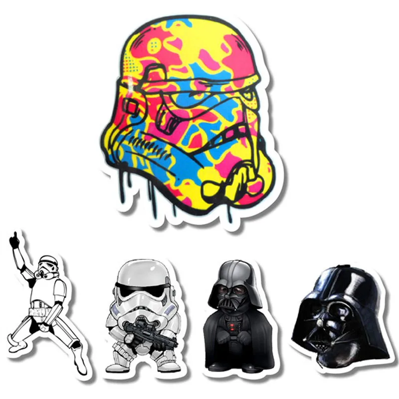 2016 new style Free shipping 8 kind star wars waterpoof UV proof car fuel cap creative sticker, car styling