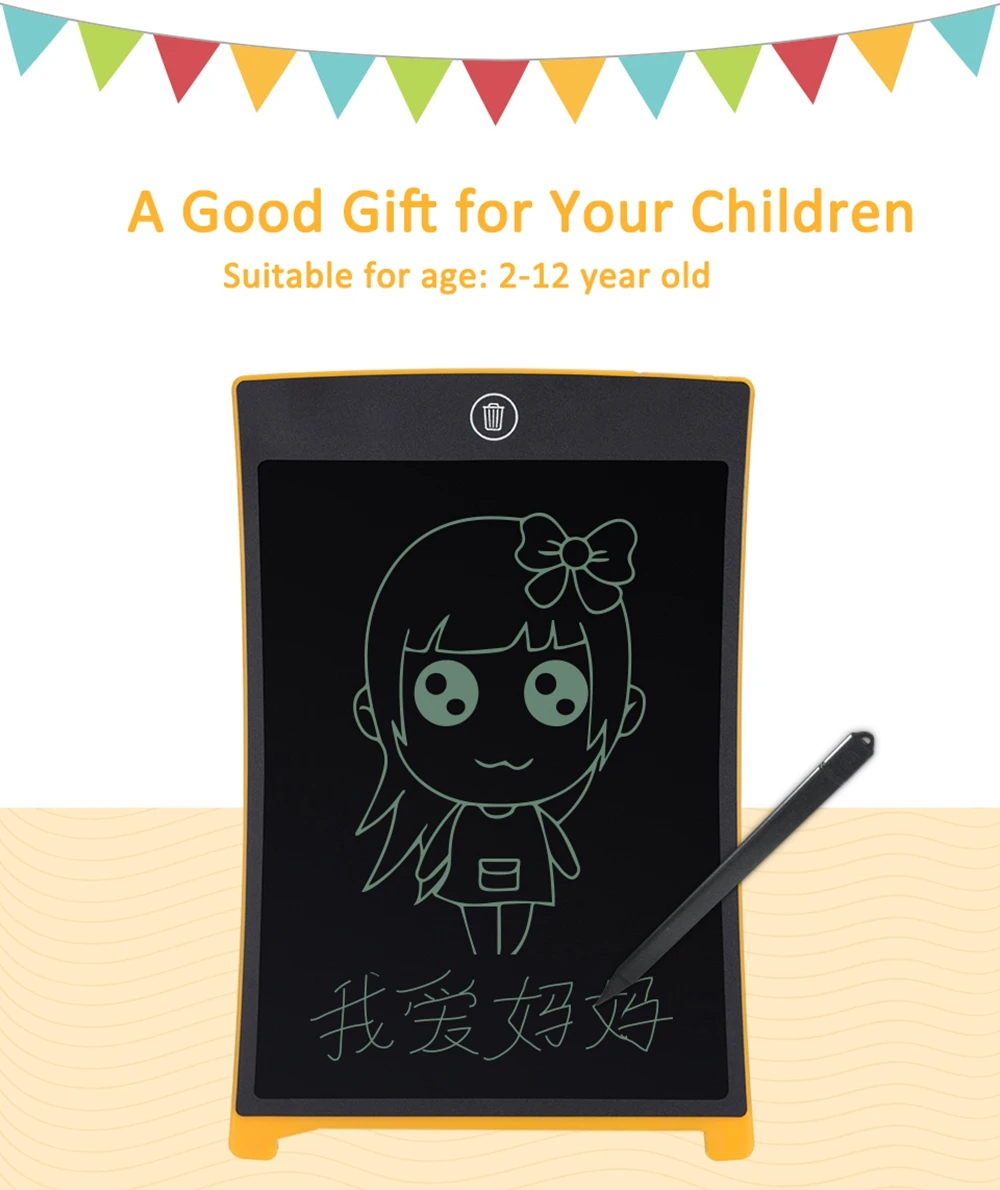 8,5 ''розовый ЖК-планшет цифровой графический планшет для рисования электронная доска для рукописного ввода с стилусом для детских игрушек