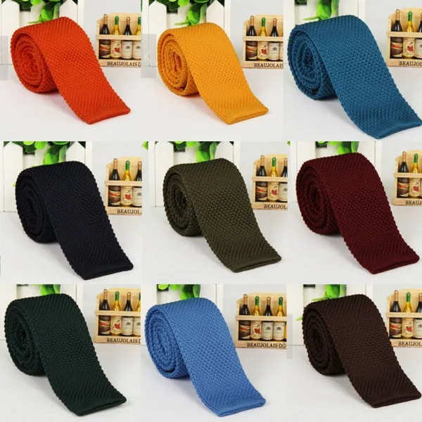 

Fashion Men's Tie Knit Knitted Tie Necktie Narrow Slim Skinny Woven L3