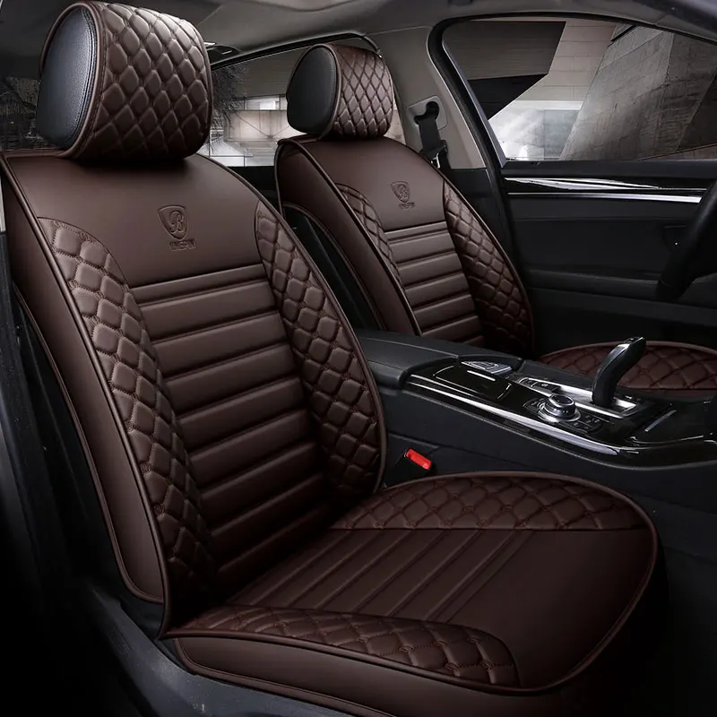 leather car seat cover universal auto seat protector mat for hyundai i20 i30 i40 ix45 ix25 bandeja
