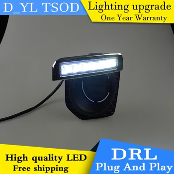 

Car styling For Freelander 2 12-14 LED DRL For Freelander 2 High brightness guide LED DRL led fog lamps daytime running lights