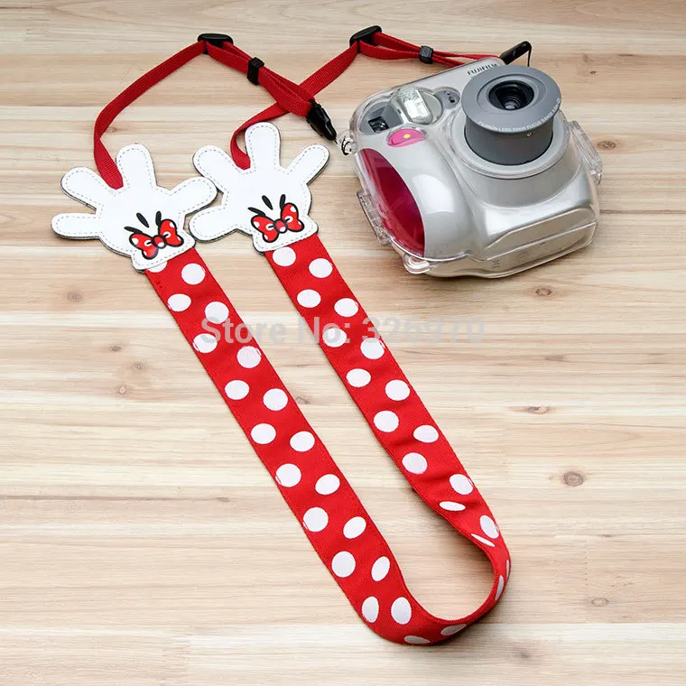 Ремень для камеры Minnie DSLR SLR держатель лямок Canon Nikon Sony Pentax Fuji Leica 550d 60d d7000|dslr slr|strap