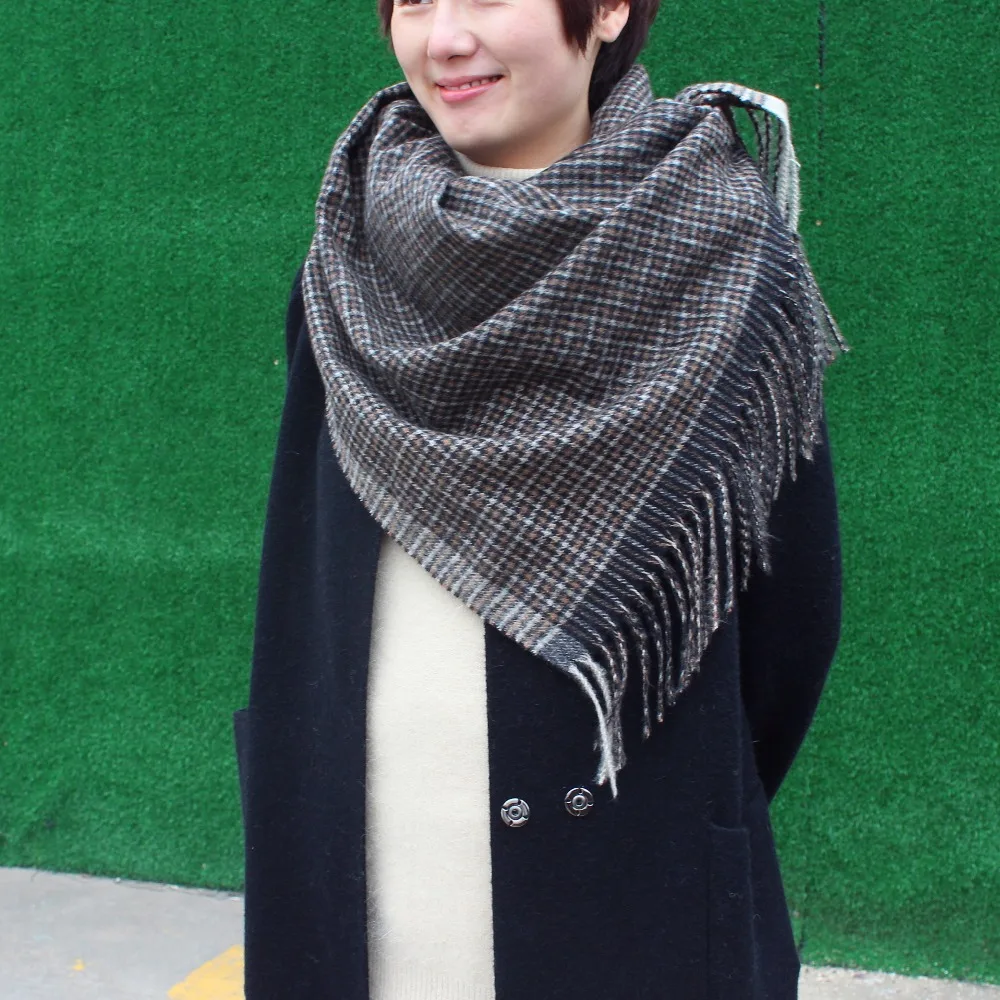 

[xiuke]scarves new Autumn and winter fashion cashmere wool long scarf shawl warps plaid classic luxury scarves